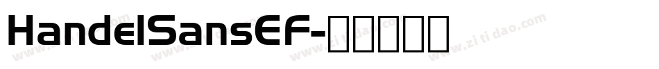 HandelSansEF字体转换