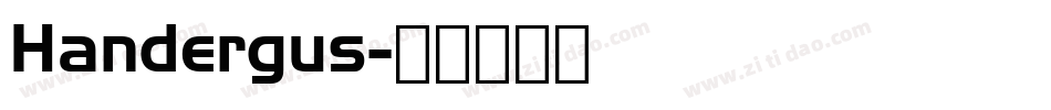 Handergus字体转换