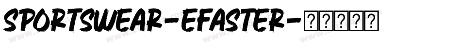 Sportswear-EFaster字体转换