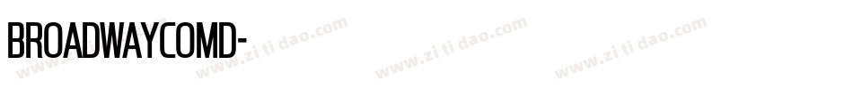 BroadwayComD字体转换