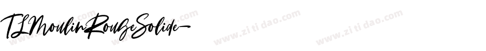 TLMoulinRougeSolide字体转换