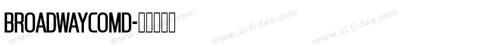 BroadwayComD字体转换