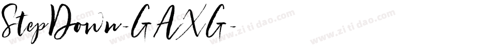 StepDown-GAXG字体转换
