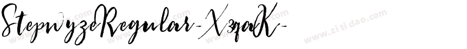 StepwyzeRegular-X3qaK字体转换