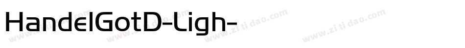 HandelGotD-Ligh字体转换