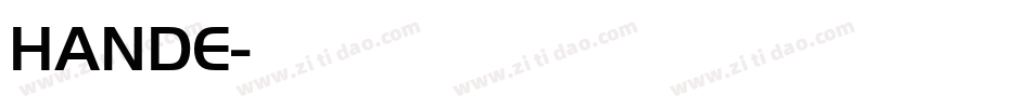 HANDE字体转换