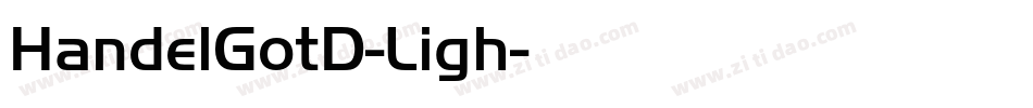 HandelGotD-Ligh字体转换