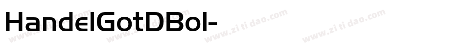 HandelGotDBol字体转换