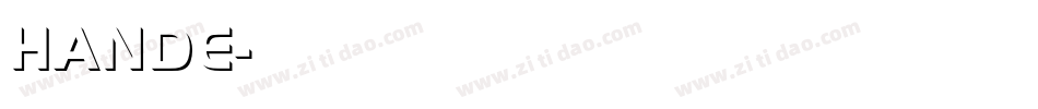 HANDE字体转换