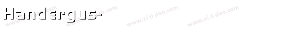 Handergus字体转换