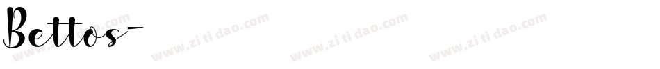 Bettos字体转换