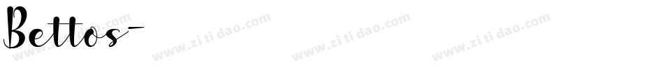 Bettos字体转换