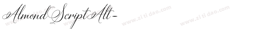 AlmondScriptAlt字体转换