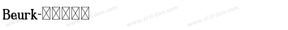 Beurk字体转换
