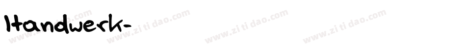 Handwerk字体转换