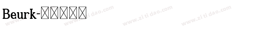 Beurk字体转换
