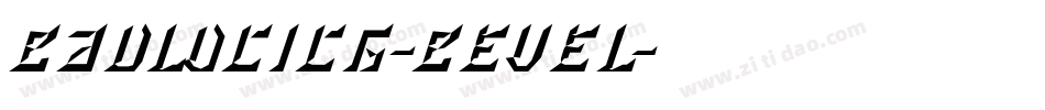 BadlocICG-Bevel字体转换