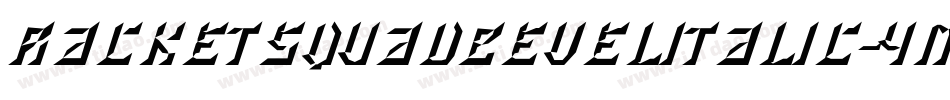 RacketSquadBevelItalic-yMRm字体转换