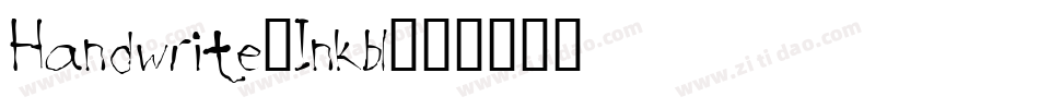 Handwrite-Inkbl字体转换