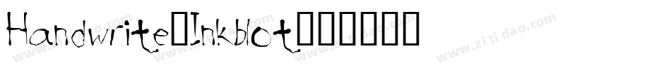 Handwrite-Inkblot字体转换