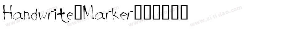 Handwrite-Marker字体转换