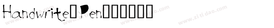 Handwrite-Pen字体转换