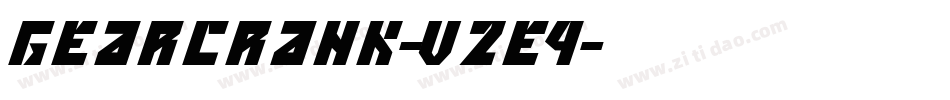 GearCrank-vZE4字体转换