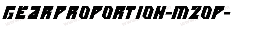 GearProportion-m2OP字体转换