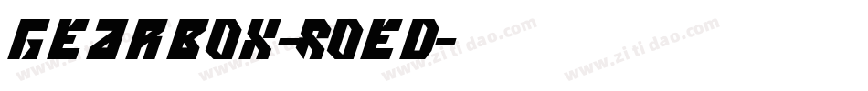 Gearbox-8OED字体转换