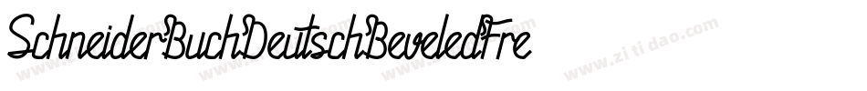SchneiderBuchDeutschBeveledFree-jYJv字体转换