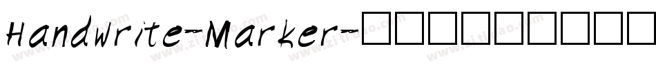 Handwrite-Marker字体转换