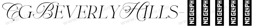 CgBeverlyHills字体转换