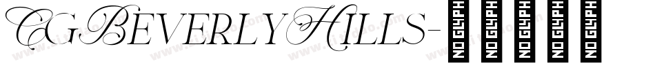 CgBeverlyHills字体转换