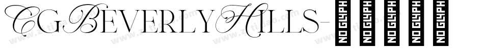 CgBeverlyHills字体转换