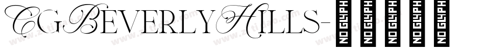 CgBeverlyHills字体转换
