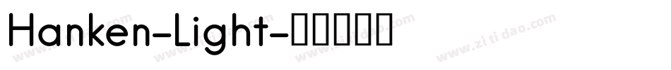 Hanken-Light字体转换