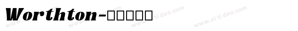 Worthton字体转换