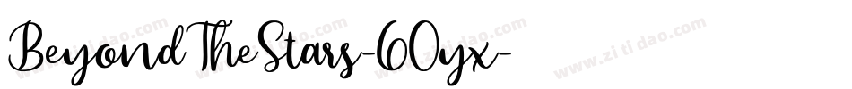 BeyondTheStars-60yx字体转换