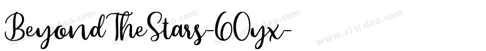 BeyondTheStars-60yx字体转换