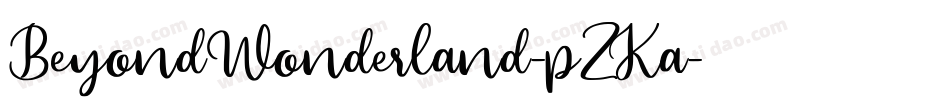 BeyondWonderland-pZKa字体转换