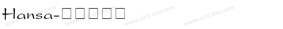 Hansa字体转换