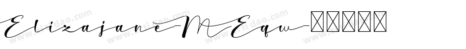 Elizajane-MEqw字体转换