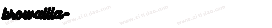 browaliia字体转换