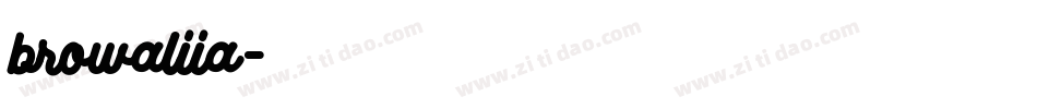 browaliia字体转换