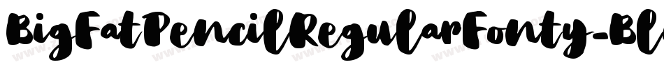 BigFatPencilRegularFonty-BlGd字体转换