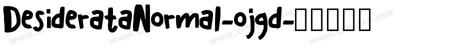 DesiderataNormal-ojgd字体转换