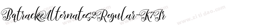 BqtrackAlternates2Regular-K7JrX字体转换