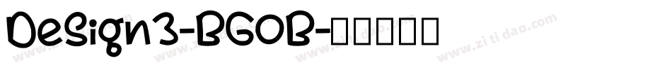 Design3-BGOB字体转换