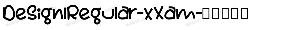 Design1Regular-xXam字体转换
