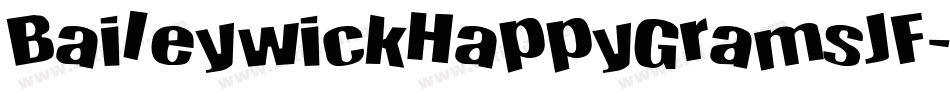 BaileywickHappyGramsJF字体转换